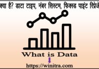 What is Data – Data can be anything like a number, a name, notes in a musical composition, or the color in a photograph.